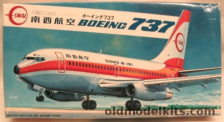 Hasegawa 1/200 Boeing 737  Plus 200AD United Decals - Southwest Air Lines (SWAL), LA7 plastic model kit